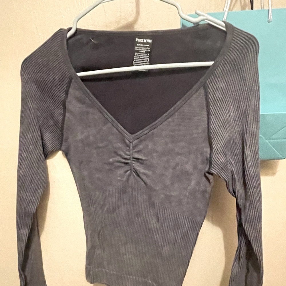 Pink Active Ribbed Long sleeve